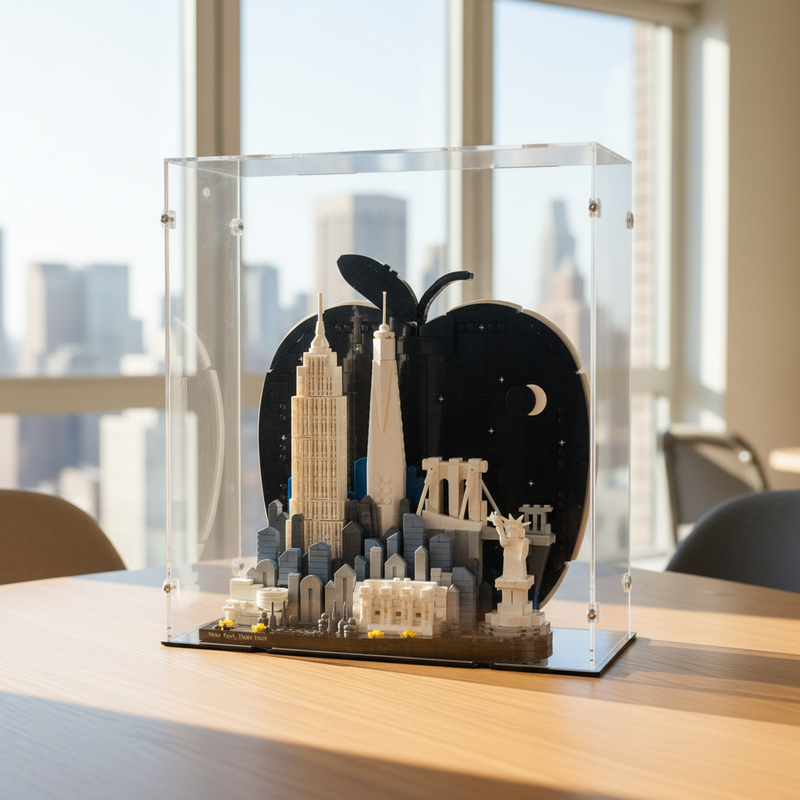 New York City Big Apple Display Case for LEGO 21066