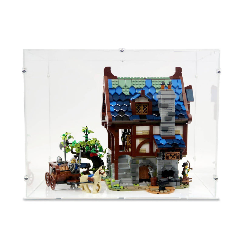 Medieval Blacksmith Display Case for LEGO 21325