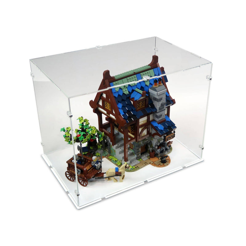 Medieval Blacksmith Display Case for LEGO 21325