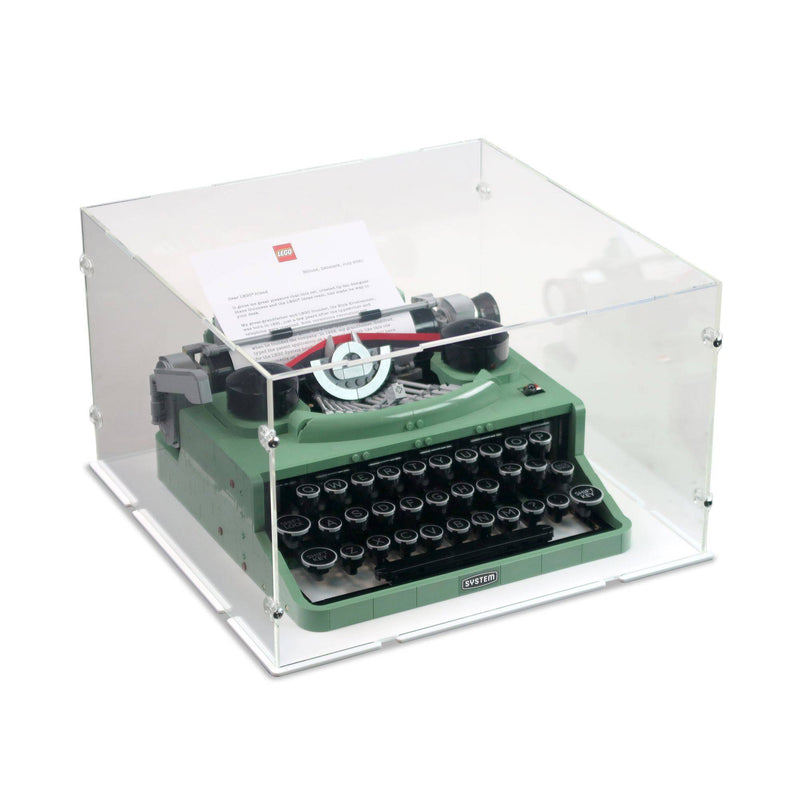 Typewriter Display Case for LEGO 21327