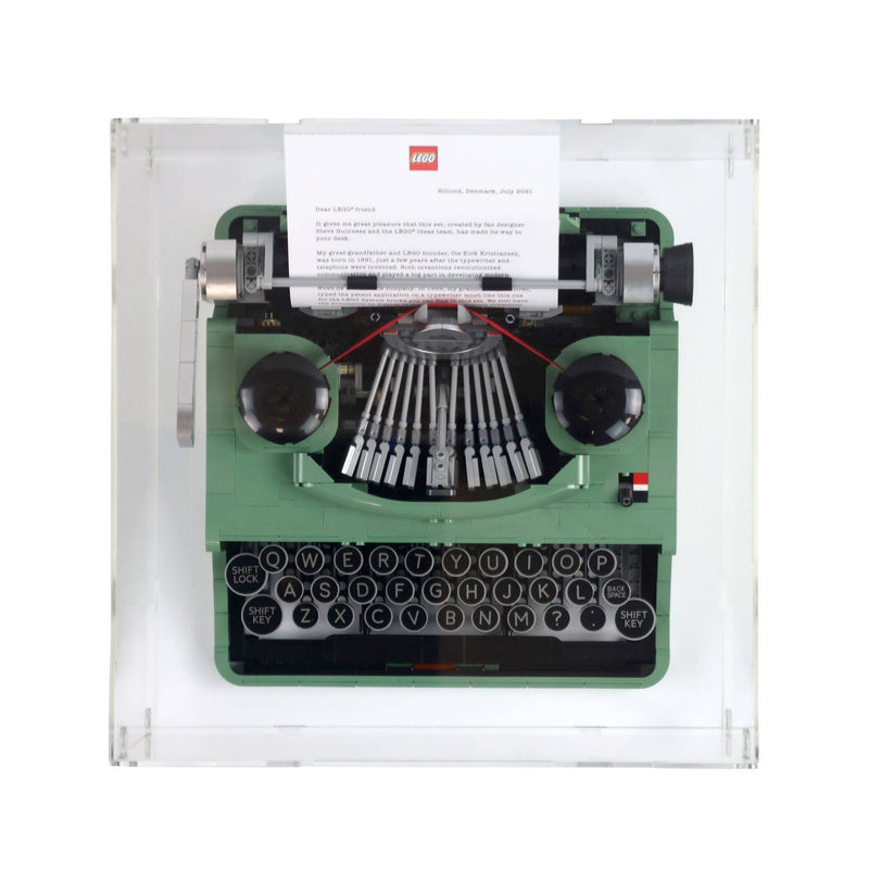 Typewriter Display Case for LEGO 21327