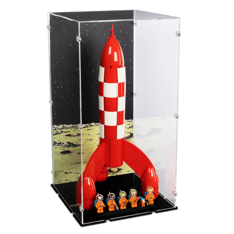 Tintin Moon Rocket Display Case for LEGO 21367