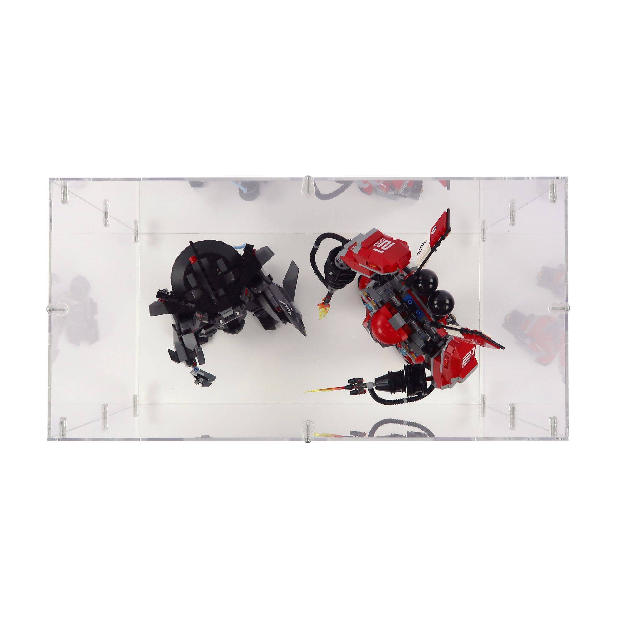 Acrylic Display Case for two LEGO Ninjago Mecha figures