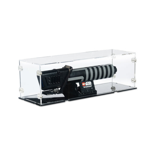 lightsaber lego toy in display case 32x10x10cm