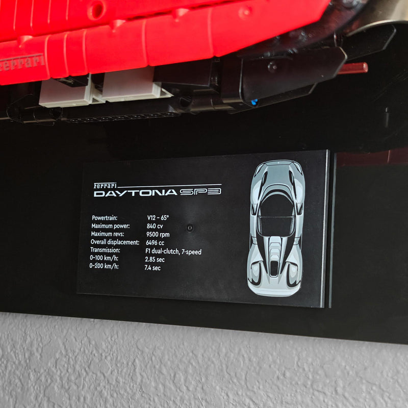 Ferrari Daytona SP3 Wall Mount Display for LEGO 42143