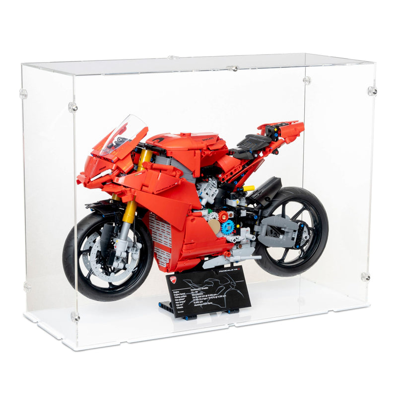 Ducati Panigale V4 S Motorcycle Display Case for LEGO 42202