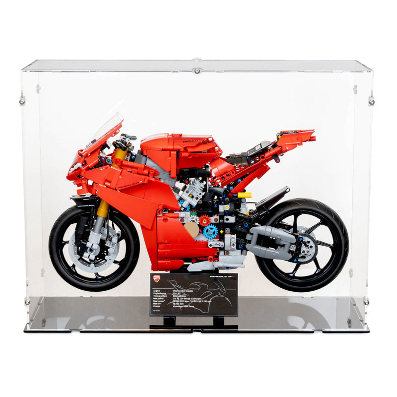 Ducati Panigale V4 S Motorcycle Display Case for LEGO 42202
