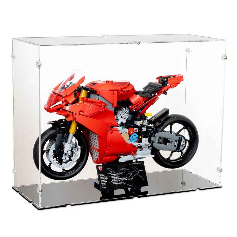 Ducati Panigale V4 S Motorcycle Display Case for LEGO 42202