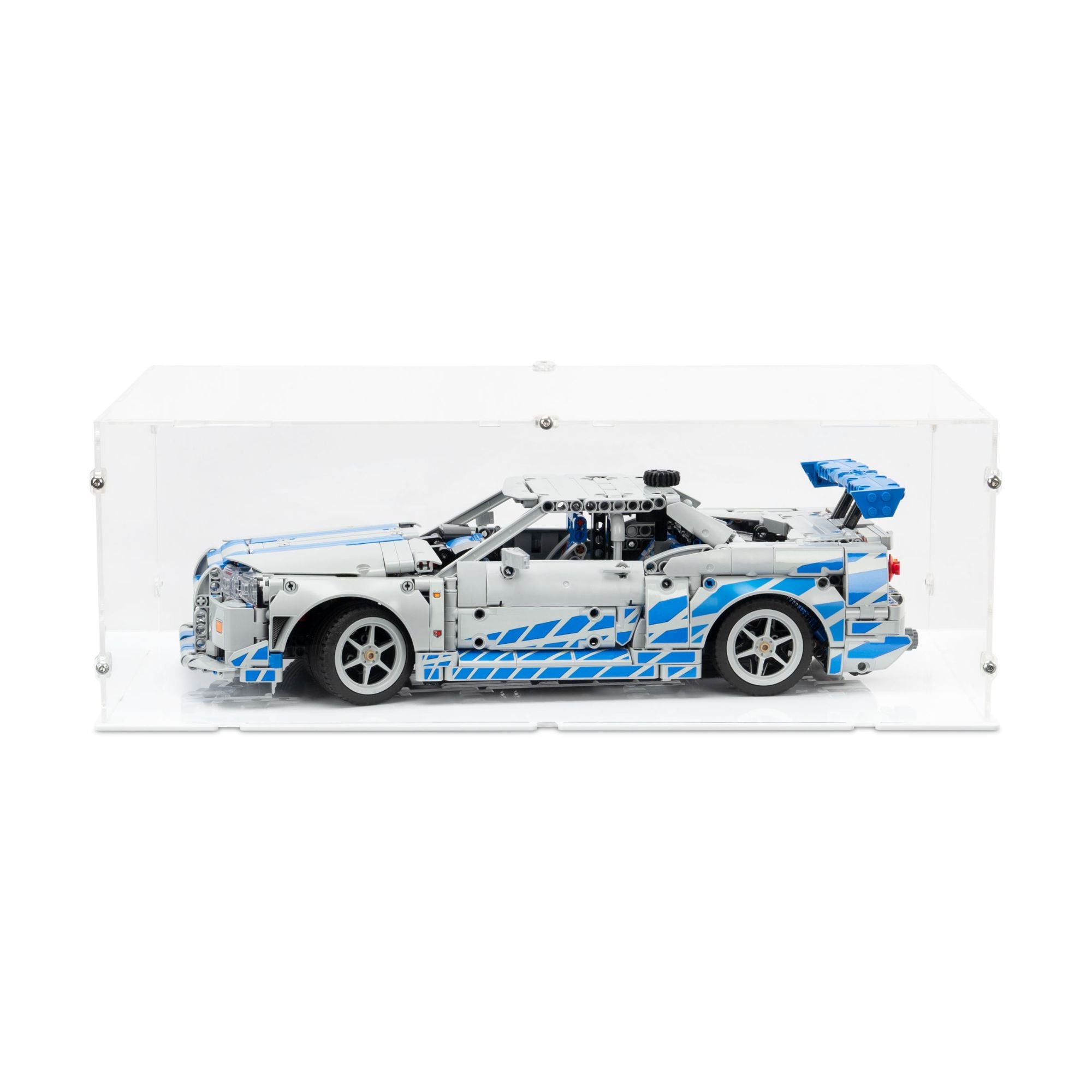 NISSAN SKYLINE GT-R 2台セット 透明箱ケース付き LEGO 2 Fast 2 Furious Nissan Skyline GT-R Display Box | iDisplayit