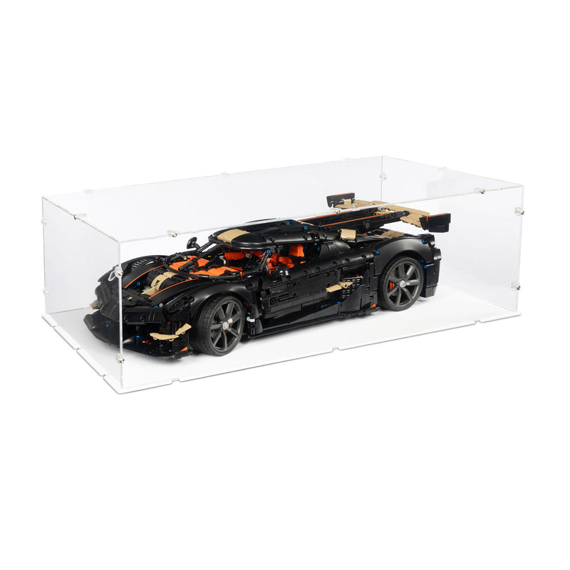 Koenigsegg Sadair's Spear Megacar Display Case for LEGO 42232