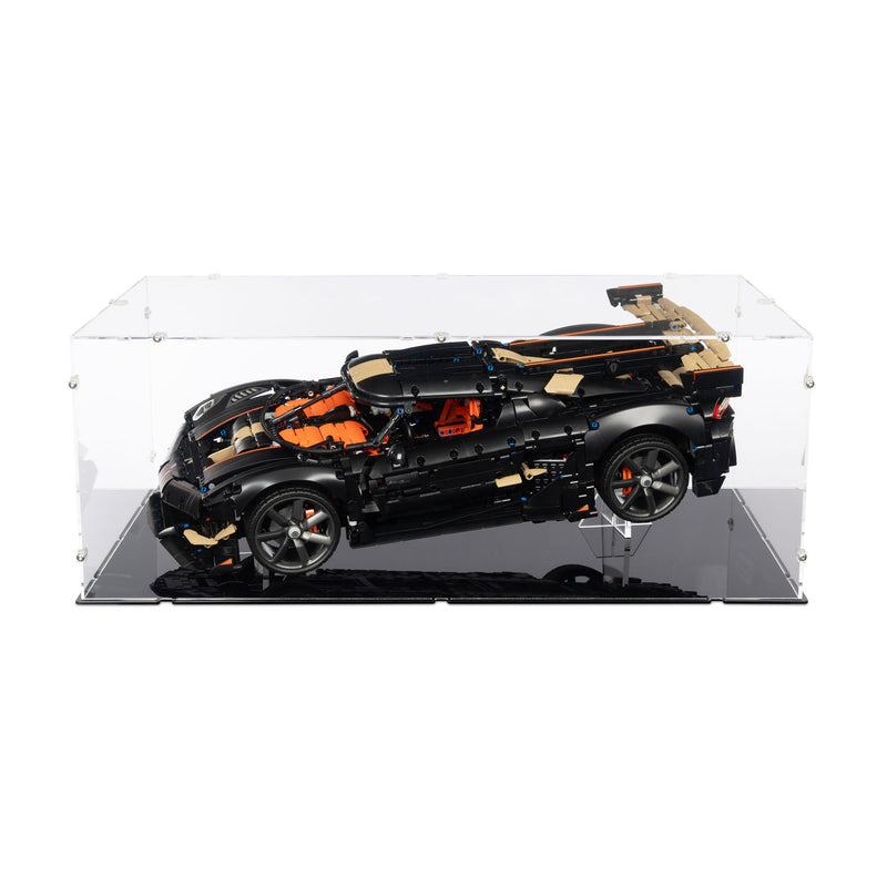 Koenigsegg Sadair's Spear Megacar XL Display Case and Stand for LEGO 42232