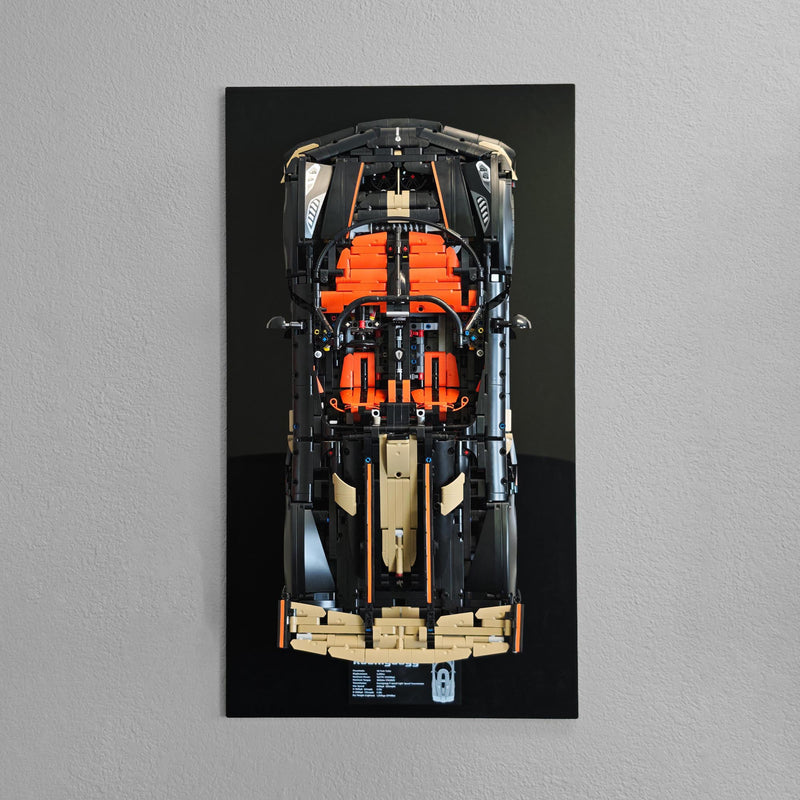Koenigsegg Sadair's Spear Megacar Wall Mount Display for LEGO 42232