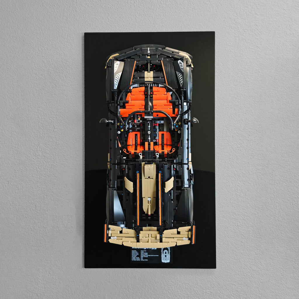 Wall Display Frame for LEGO Koenigsegg Sadair's Spear Megacar
