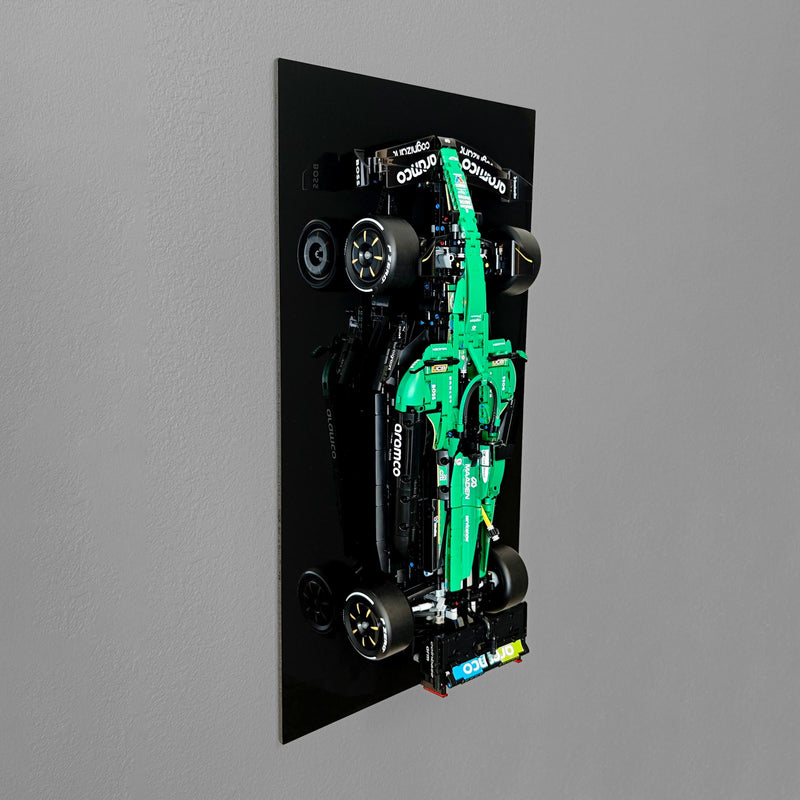 Aston Martin Aramco AMR25 F1 Car Wall Mount Display for LEGO 42240