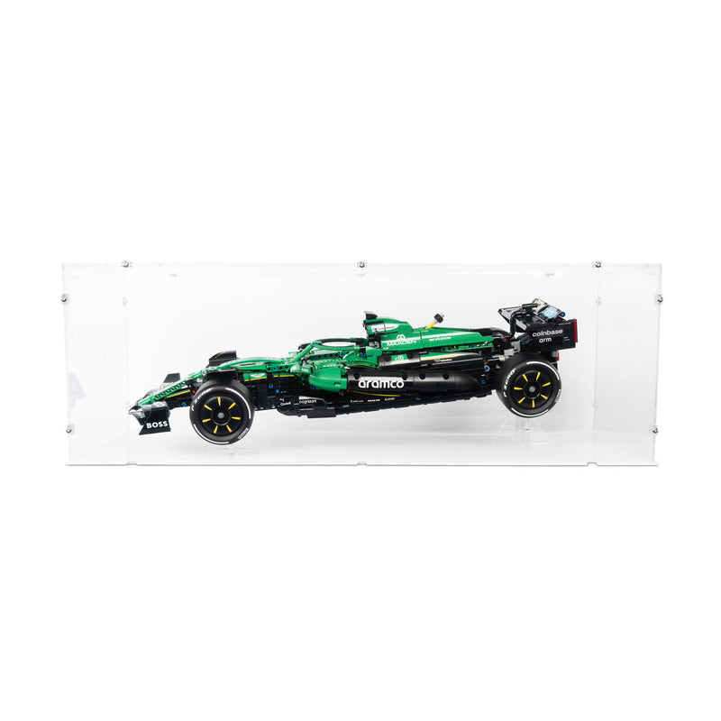 Aston Martin Aramco AMR25 F1 Car XL Display Case & Stand for LEGO 42240
