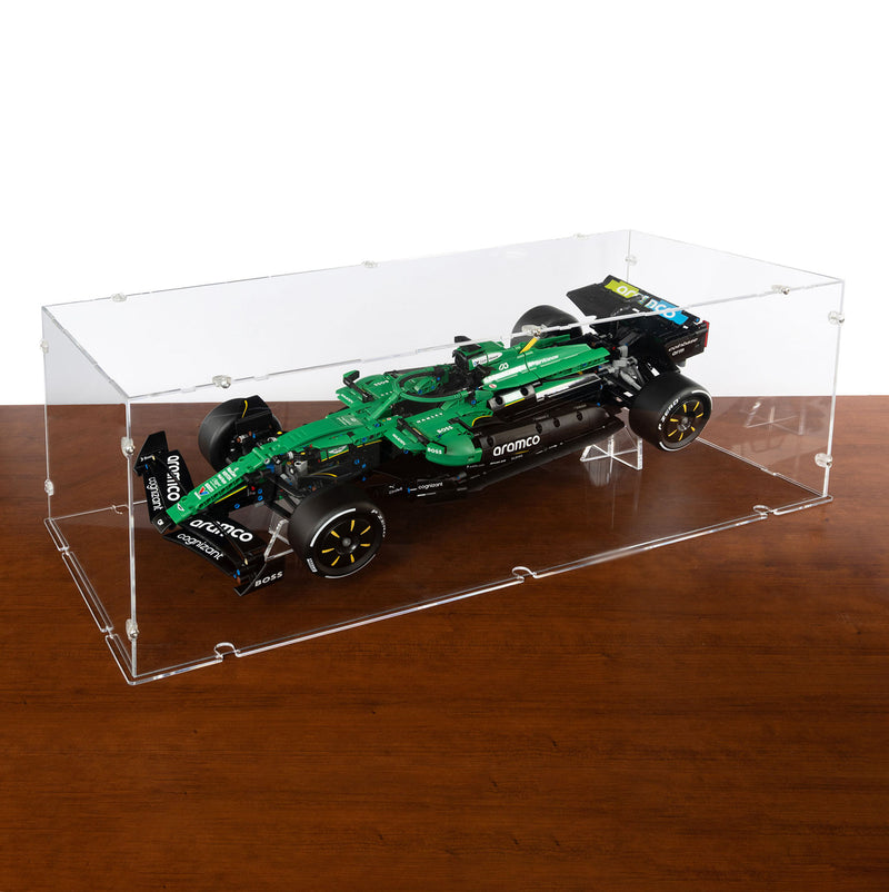 Aston Martin Aramco AMR25 F1 Car XL Display Case & Stand for LEGO 42240