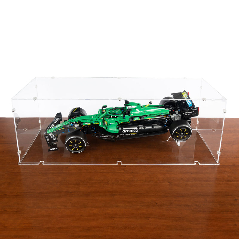 Aston Martin Aramco AMR25 F1 Car XL Display Case & Stand for LEGO 42240