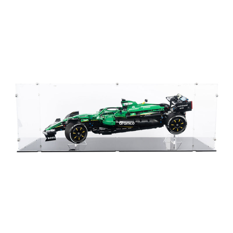 Aston Martin Aramco AMR25 F1 Car XL Display Case & Stand for LEGO 42240