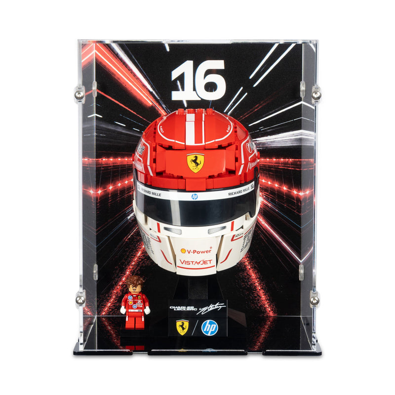 Scuderia Ferrari HP Charles Leclerc Helmet Display Case for LEGO 43014