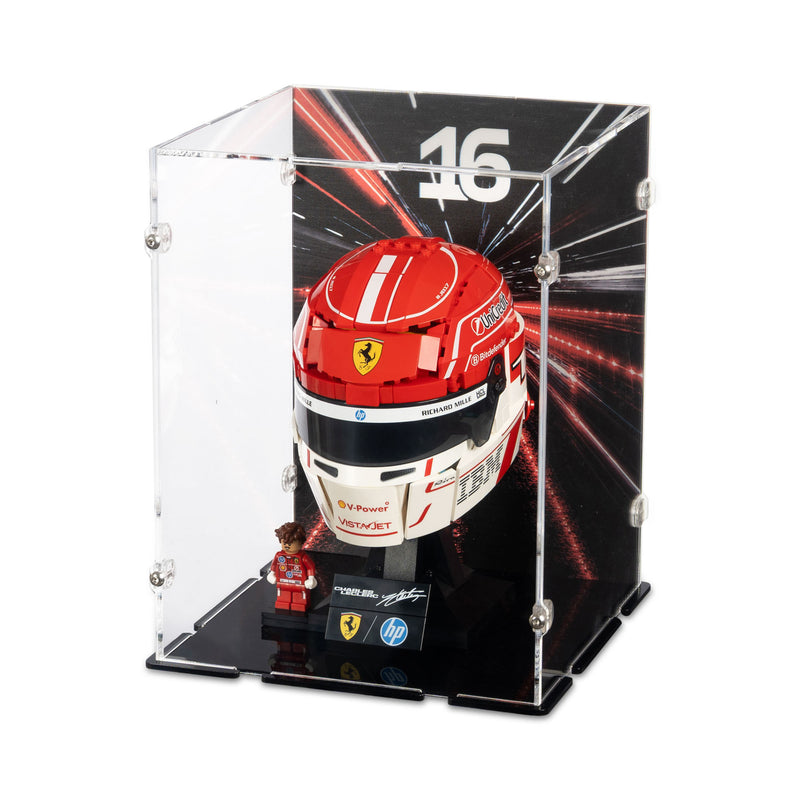 Scuderia Ferrari HP Charles Leclerc Helmet Display Case for LEGO 43014