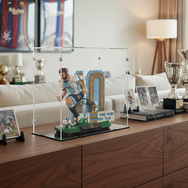 Lionel Messi Soccer Legend XL Display Case for LEGO 43015