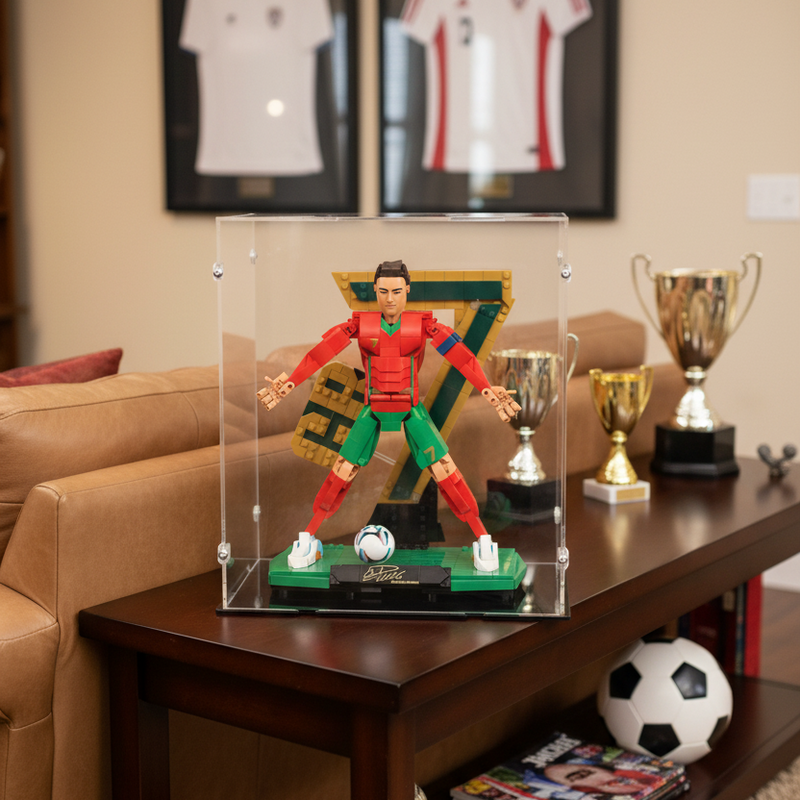 Cristiano Ronaldo Soccer Legend Display Case for LEGO 43016