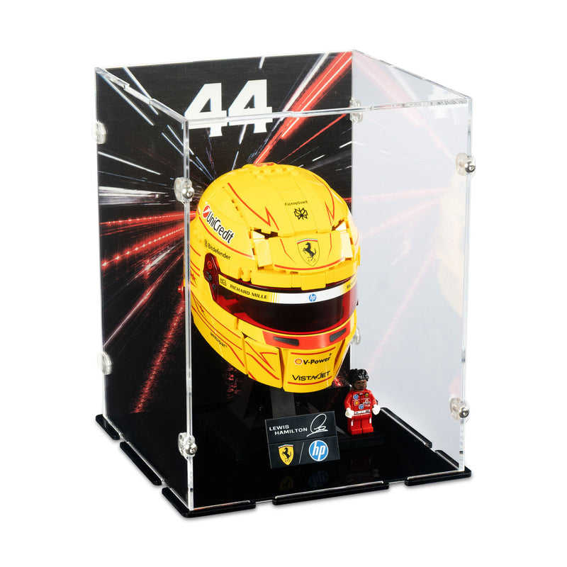 Scuderia Ferrari HP Lewis Hamilton Helmet Display Case for LEGO 43022