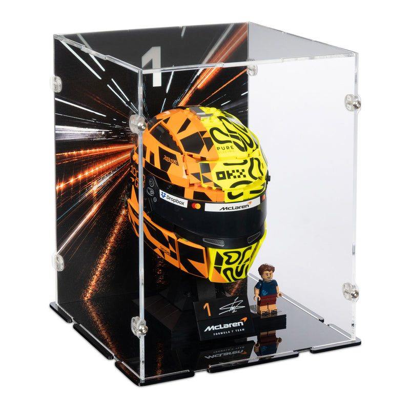 McLaren Mastercard F1 Team Lando Norris Helmet Display Case for LEGO 43023 (Coming Soon)