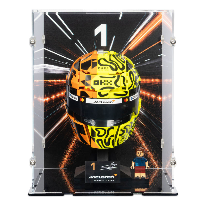 McLaren Mastercard F1 Team Lando Norris Helmet Display Case for LEGO 43023 (Coming Soon)