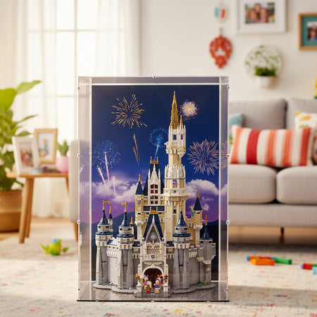 ディズニー ショーケースコレクション Touch of magic Acrylic Display Case for LEGO Disney Castle | iDisplayit USA