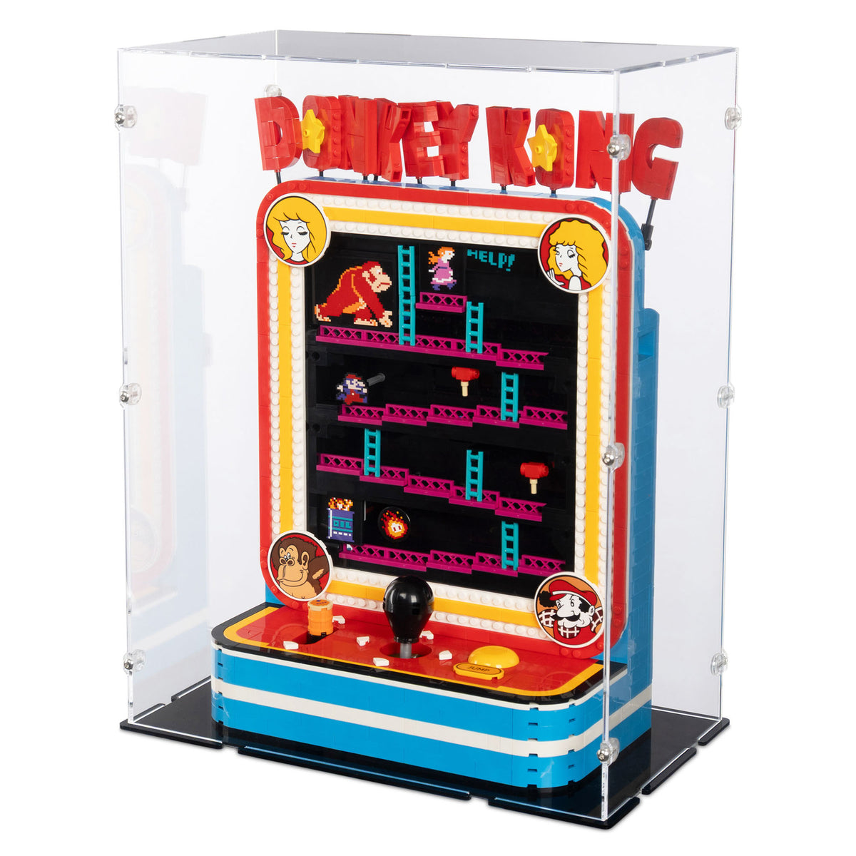 Donkey Kong Arcade Display Case for LEGO 72051 | iDisplayit USA