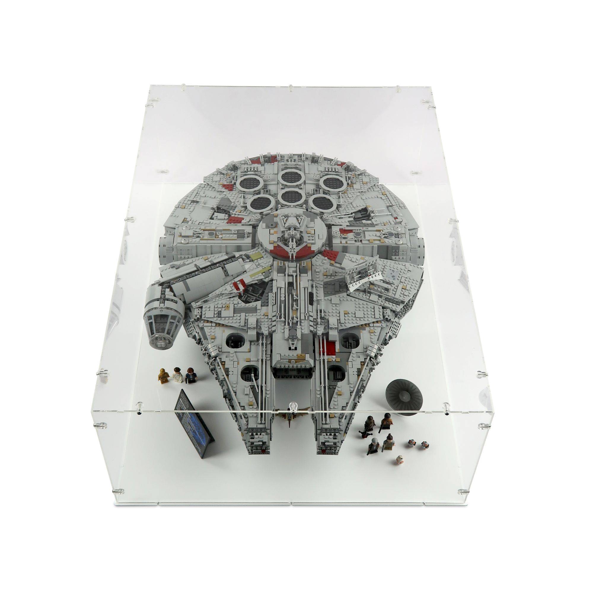 Compact Acrylic Display Case for LEGO Millennium Falcon