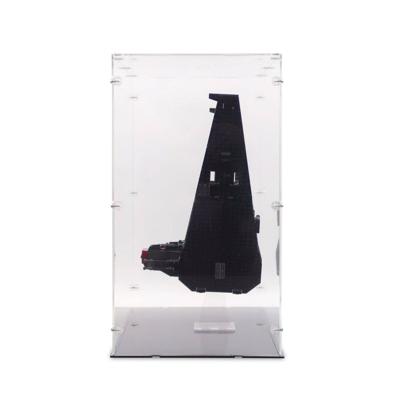Kylo Ren's Shuttle Display Case & Stand for LEGO 75256