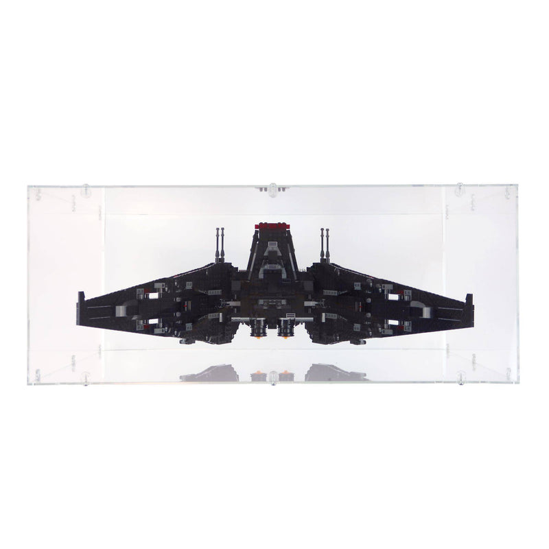 Kylo Ren's Shuttle Display Case & Stand for LEGO 75256