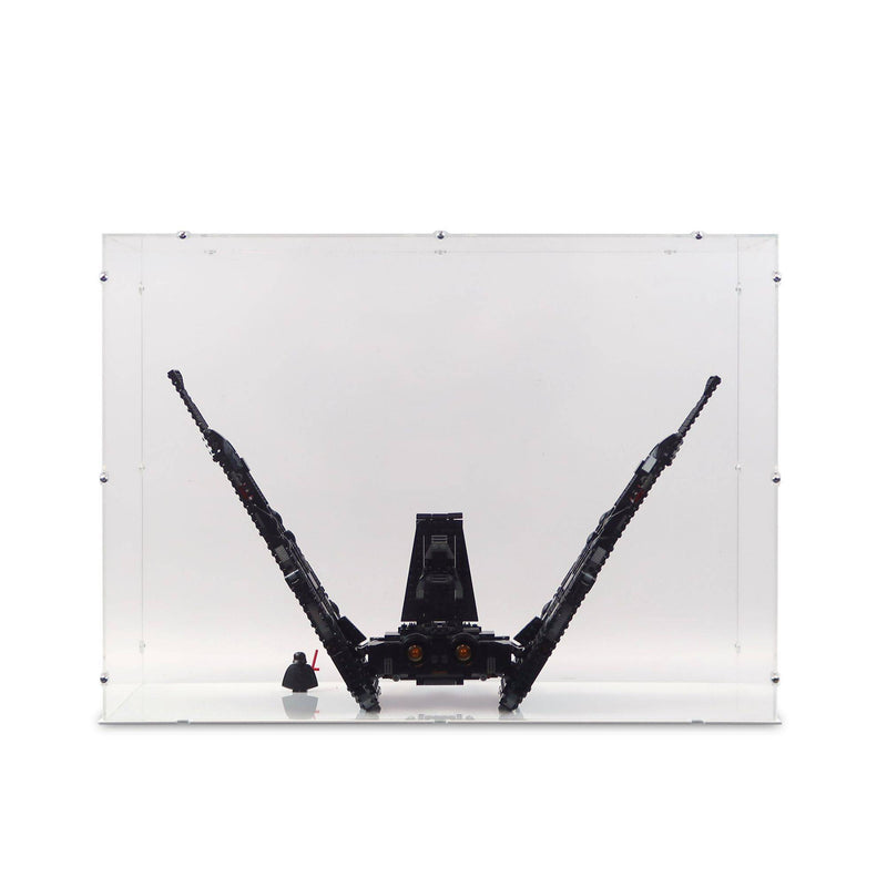 Kylo Ren's Shuttle Display Case & Stand for LEGO 75256