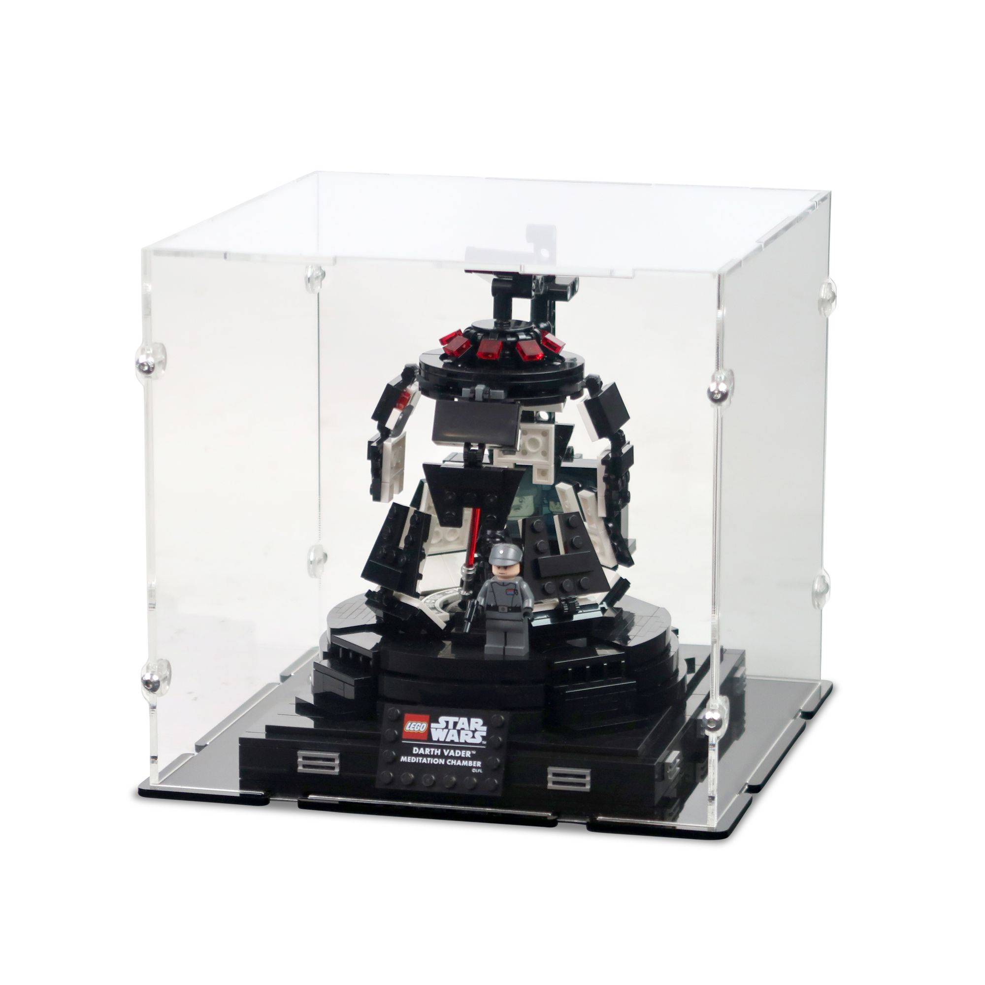 Black meansケース Acrylic Display Case for LEGO Darth Vader Meditation Chamber