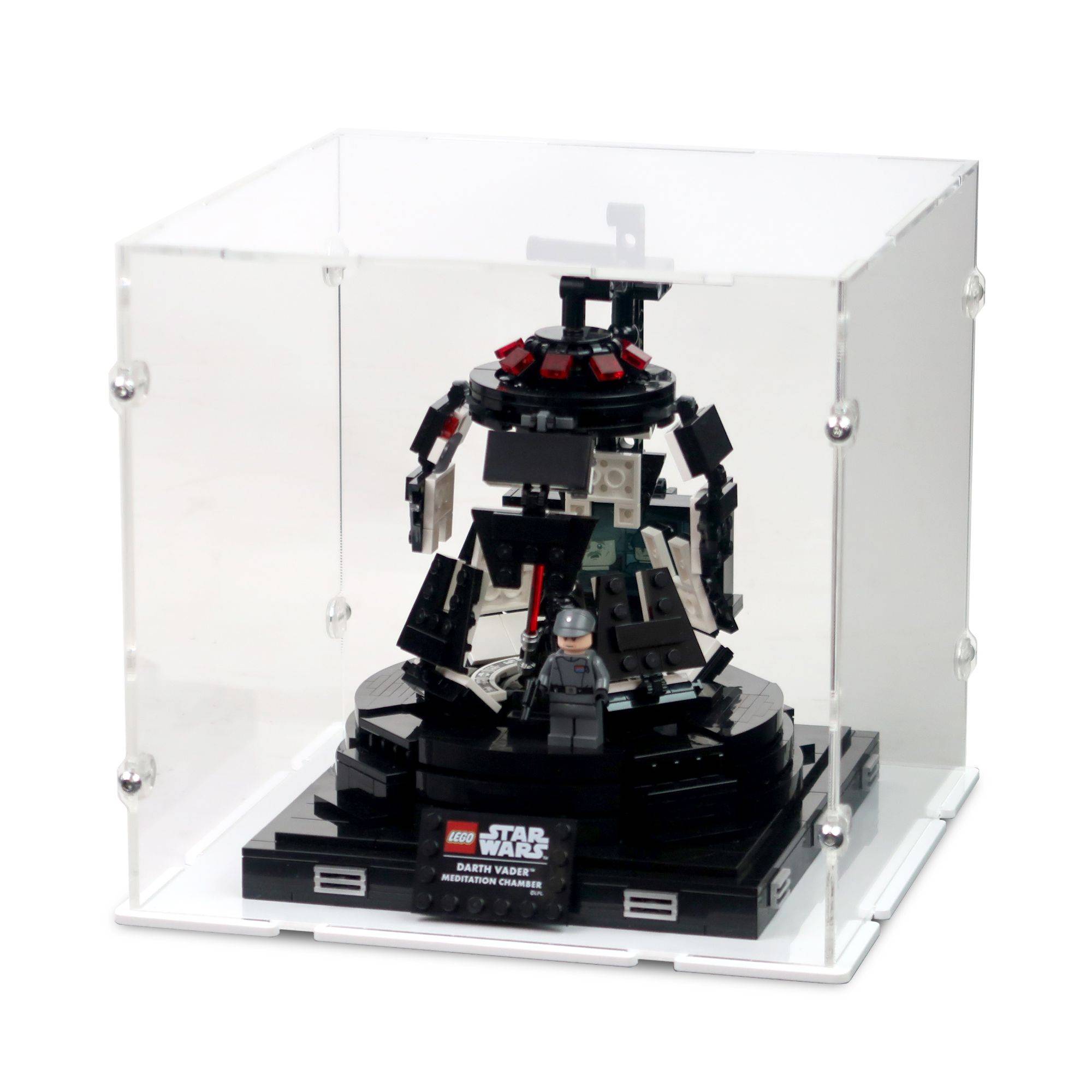 Black meansケース Acrylic Display Case for LEGO Darth Vader Meditation Chamber