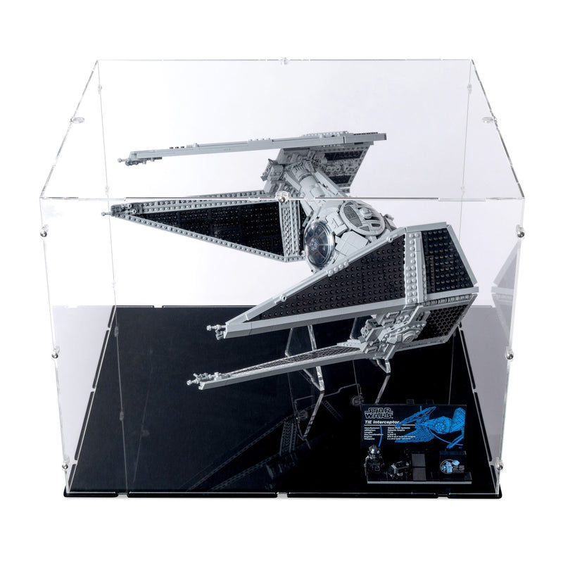 UCS TIE Interceptor XL Display Case & Stand for LEGO 75382