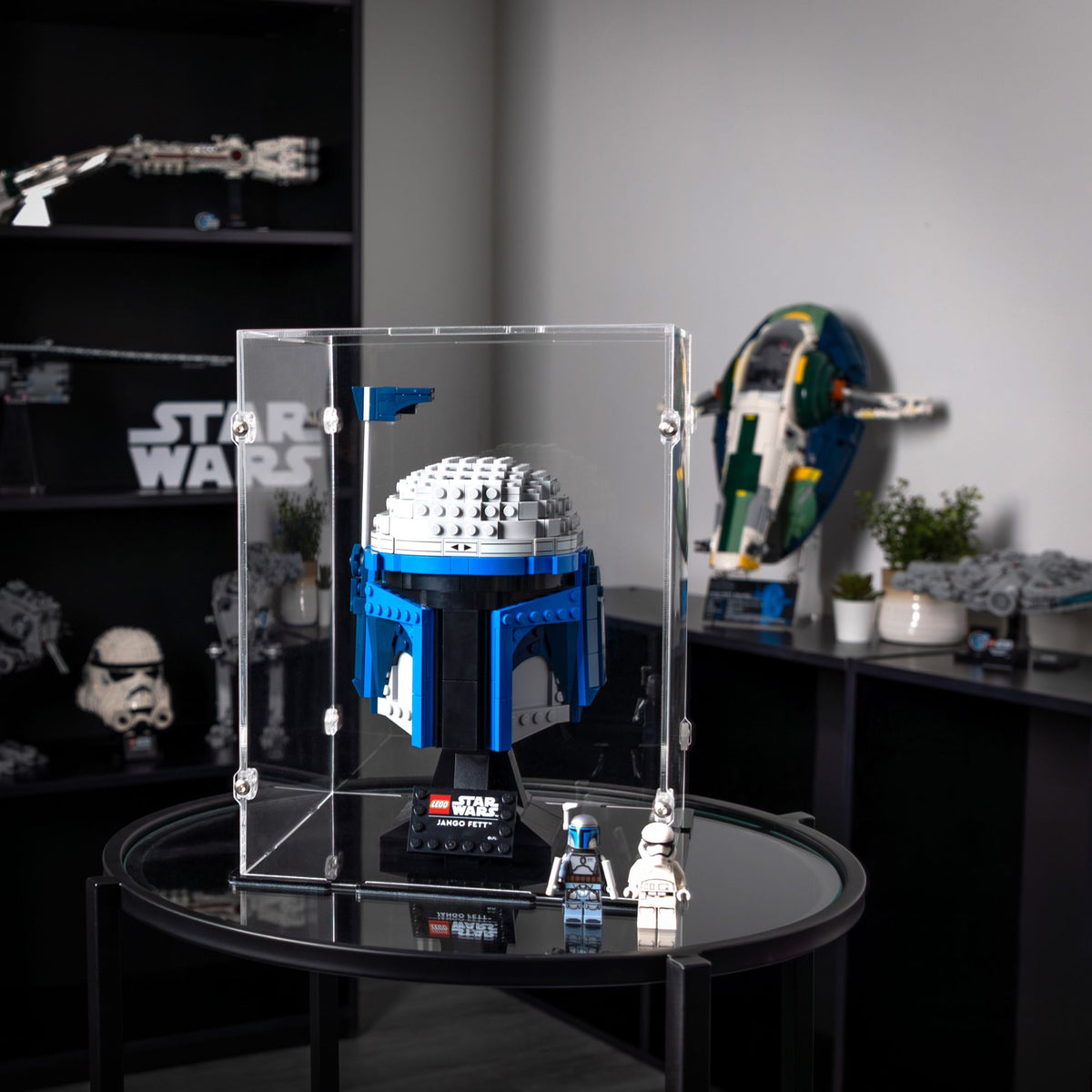 Display Case for LEGO Jango Fett Helmet Helmet Set | iDisplayit