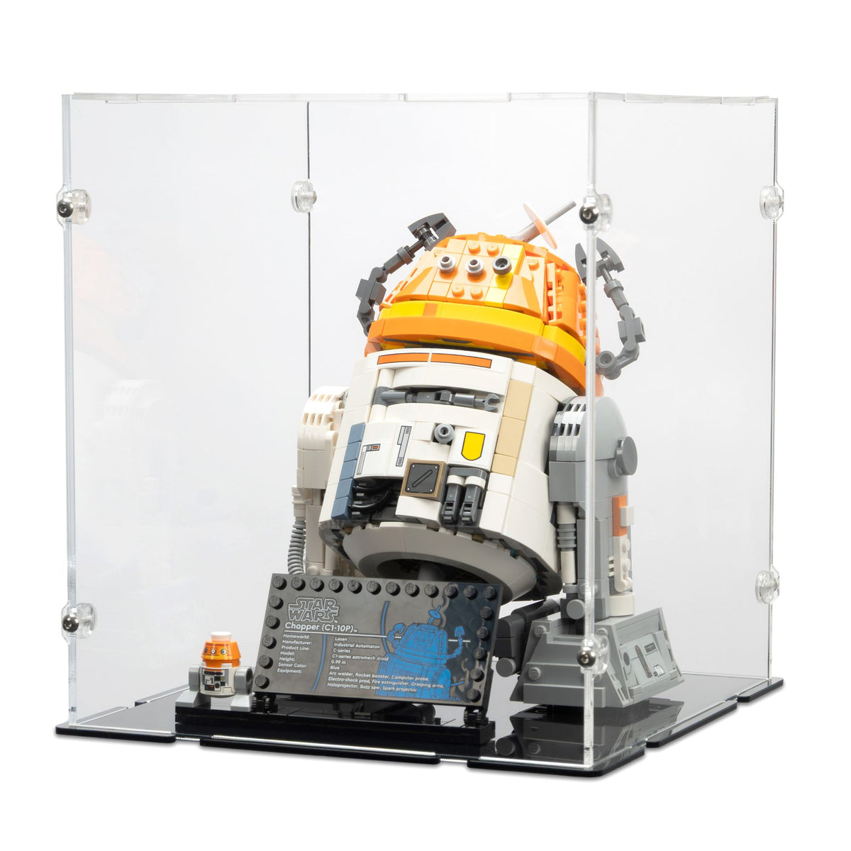 Display Case for LEGO Chopper (C1-10P) Astromech Droid | iDisplayit US ...