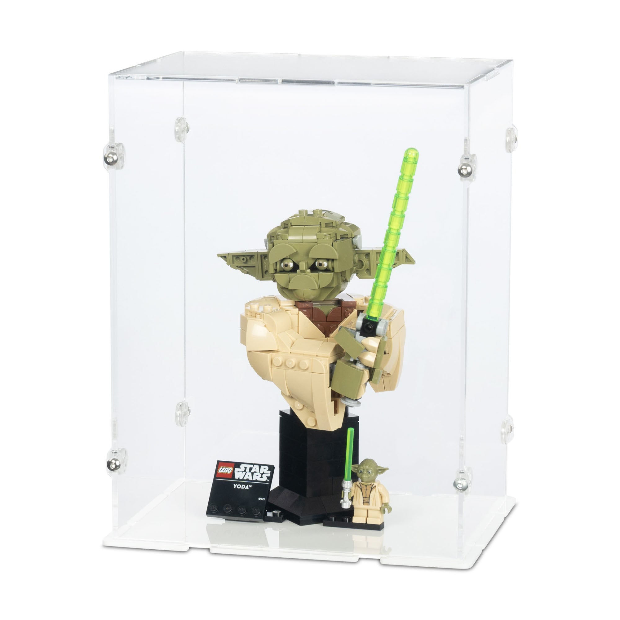 Yoda Bust Display Case for LEGO 75438 | iDisplayit USA — iDisplayit.com