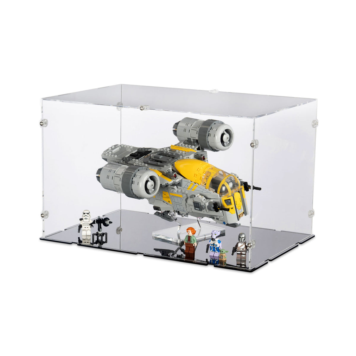 Display Case and Stand for LEGO 75447 Razor Crest | iDisplayit USA