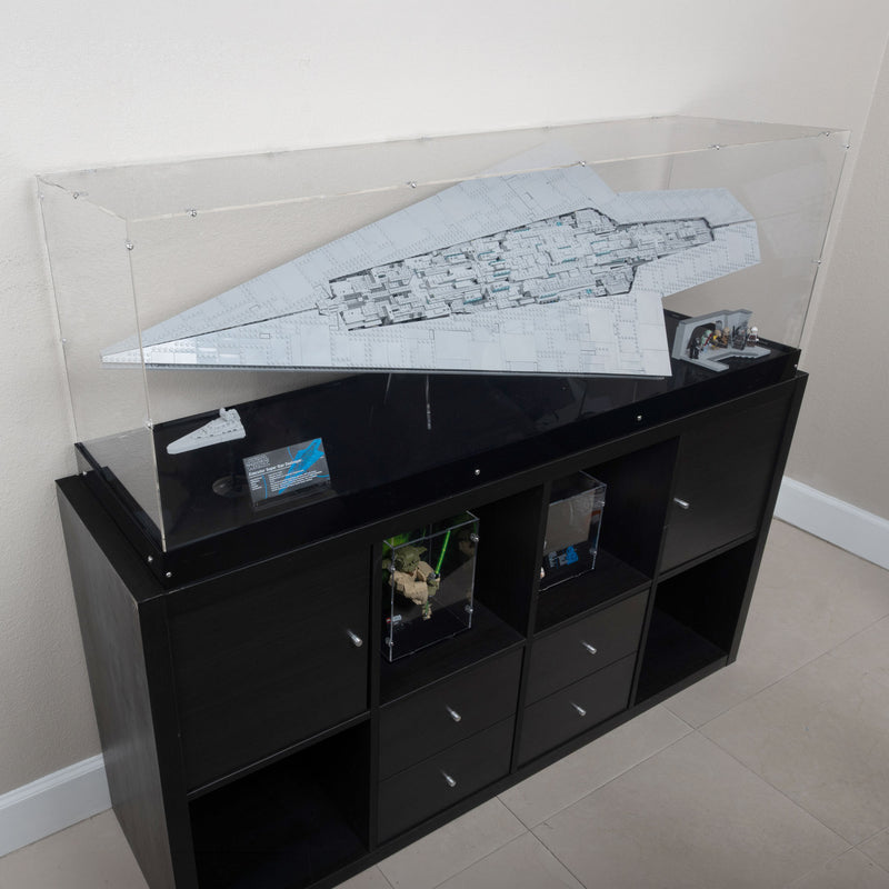 Special Edition Executor Super Star Destroyer Display Case and Stand for LEGO 75457 (Fits IKEA KALLAX)