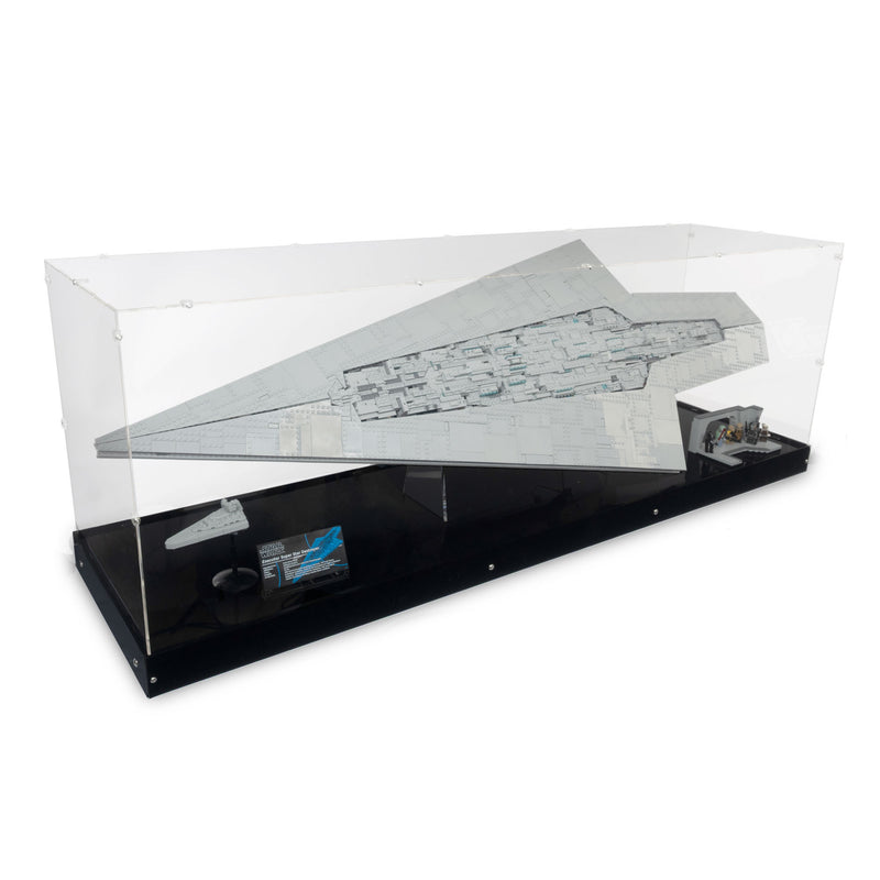 Special Edition Executor Super Star Destroyer Display Case and Stand for LEGO 75457 (Fits IKEA KALLAX)