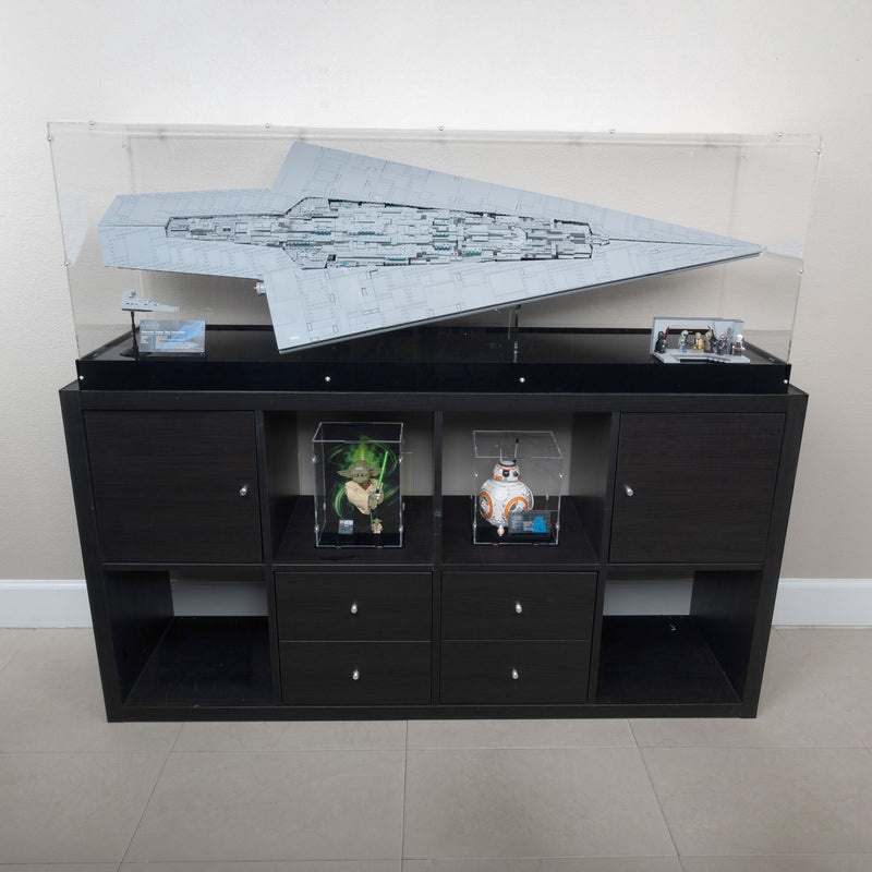 Special Edition Executor Super Star Destroyer Display Case and Stand for LEGO 75457 (Fits IKEA KALLAX)