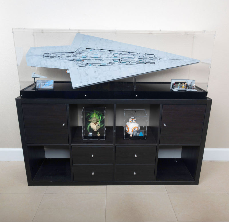 Special Edition Executor Super Star Destroyer Display Case and Stand for LEGO 75457 (Fits IKEA KALLAX)