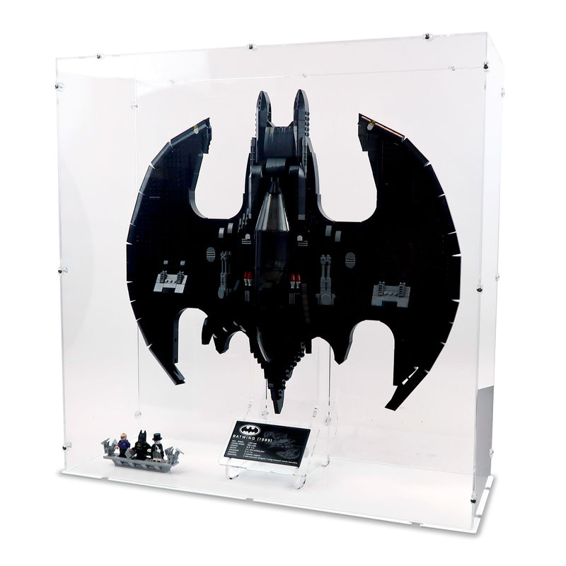 UCS 1989 Batwing (Vertical) Display Case & Stand for LEGO 76161