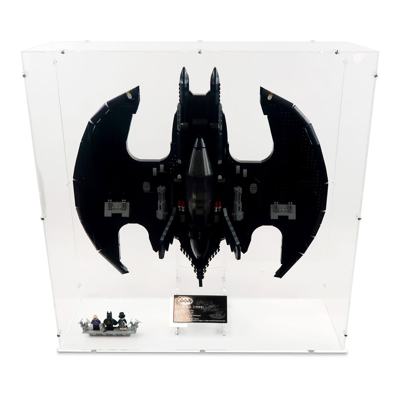 UCS 1989 Batwing (Vertical) Display Case & Stand for LEGO 76161