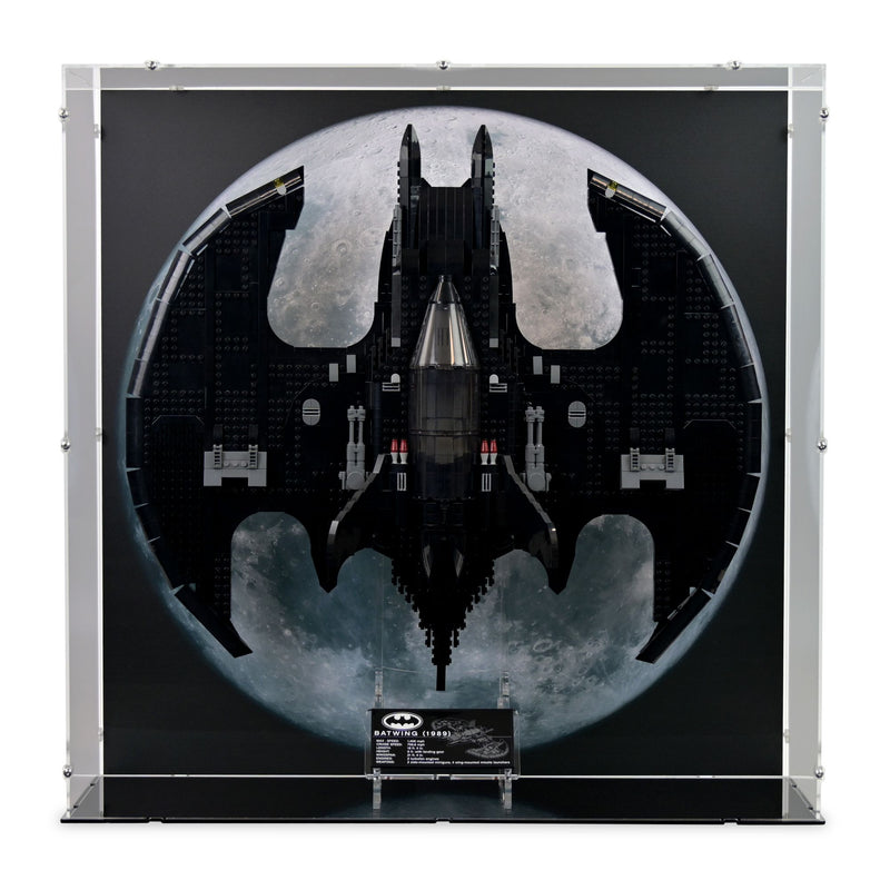 UCS 1989 Batwing (Vertical) Display Case & Stand for LEGO 76161