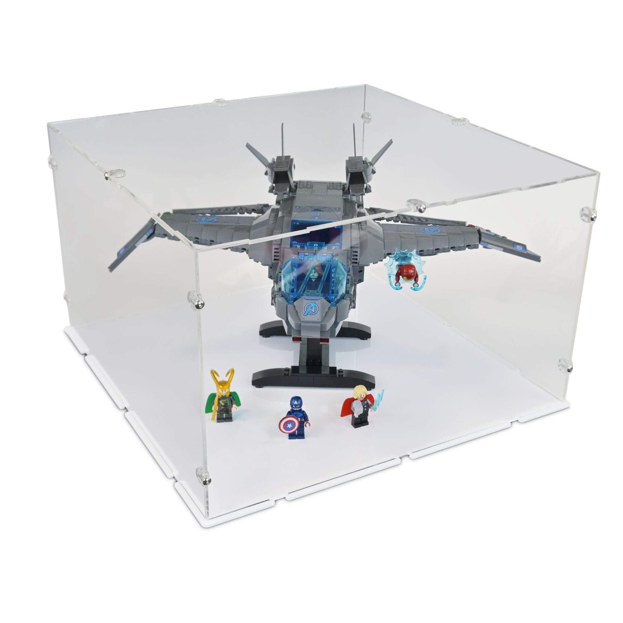 オークリー フィギュア　ディスプレイ Acrylic Display Case for LEGO Avengers Quinjet | iDisplayit USA